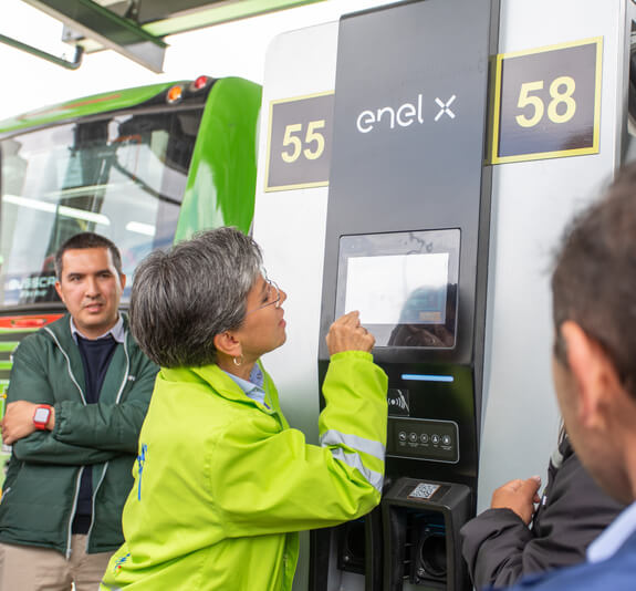 Patios de recarga para buses eléctricos